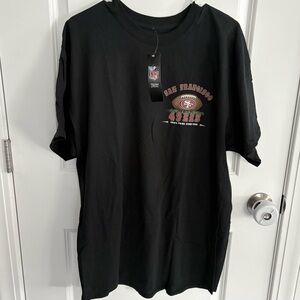 NWT- Majestic NFL San Francisco 49ers T-shirt, black, size xl